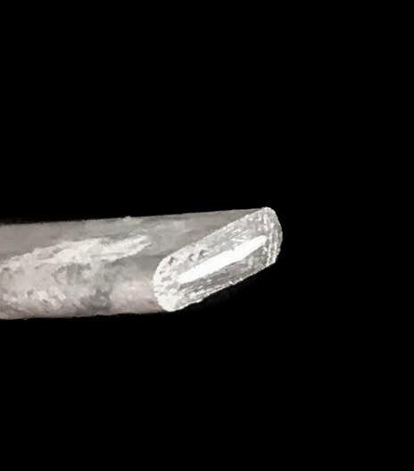 Ash in compressed within the core of your infinity cremation pendant.