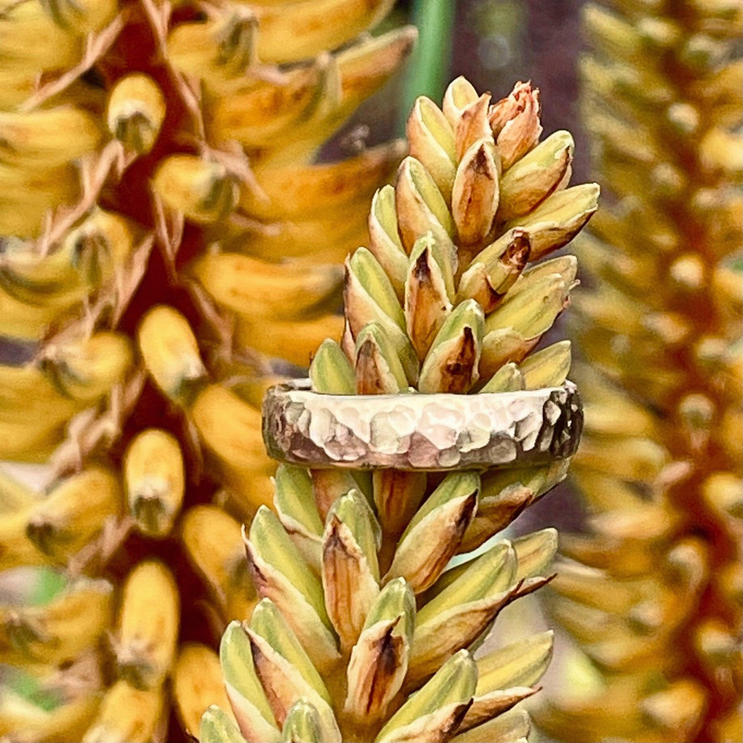 14k yellow gold cremation ring.