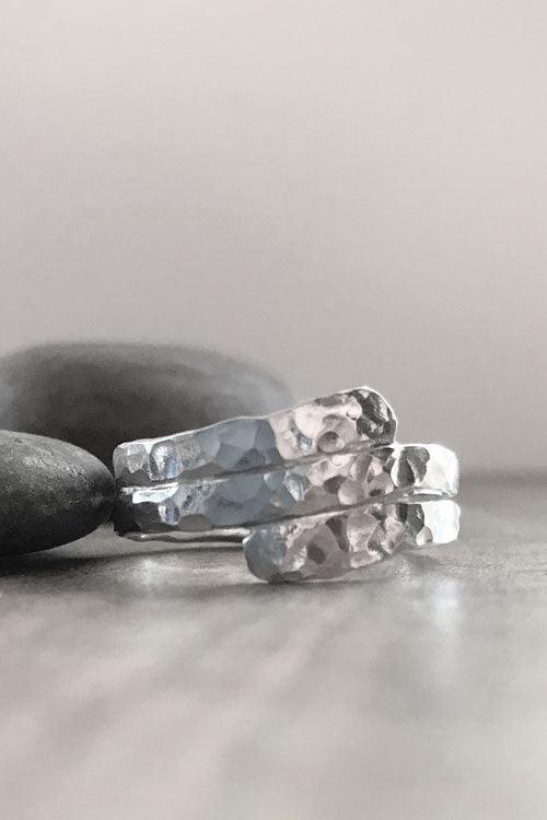 Cremation ash is completely secure inside your sterling silver hug ring.