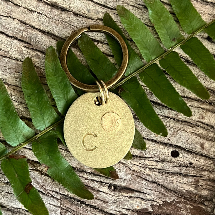 Natural Brass color Tagalong cremation ash keepsake