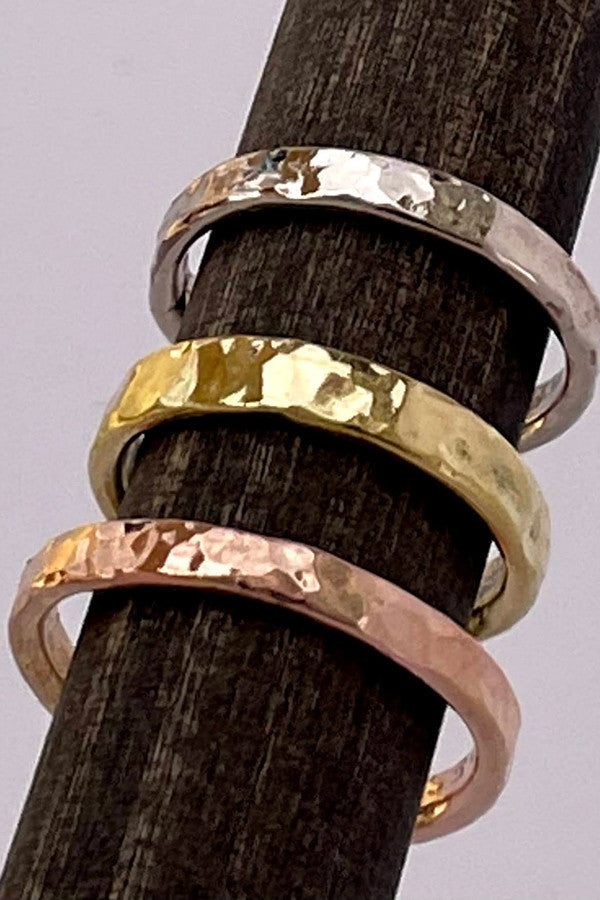 Gold cremation rings are available in 14k white gold,  yellow gold, or rose gold.